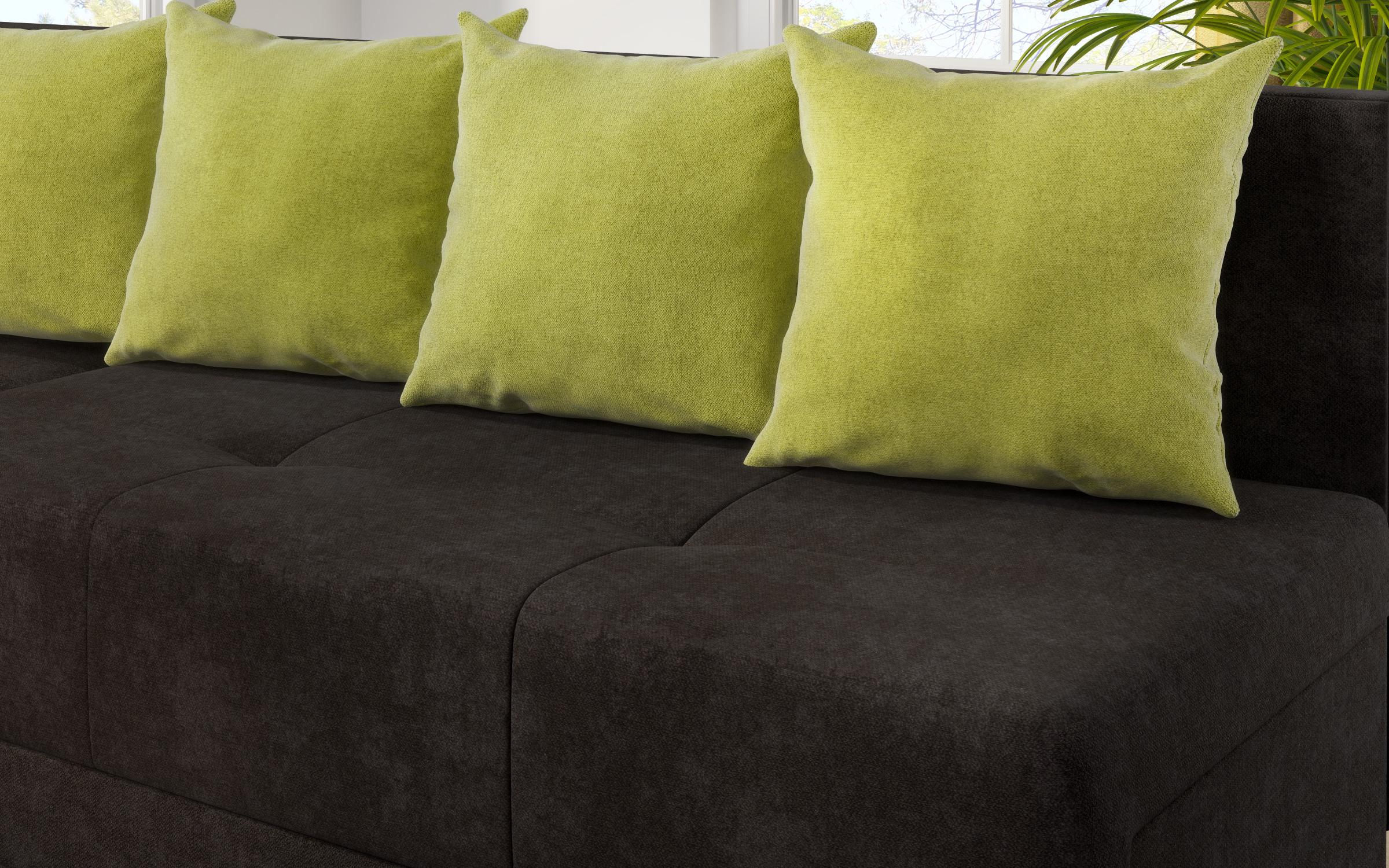 Coltar extensibil Alora, gri-maroniu + verde  8
